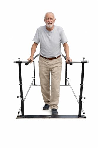 7 ft Folding Physical Therapy Parallel Bars - Made in the USA.