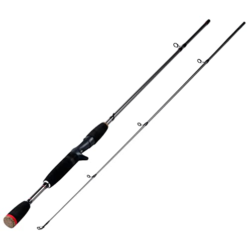 Image of Sougayilang 2PC Fishing Rod Casting Rod-168cm-Black
