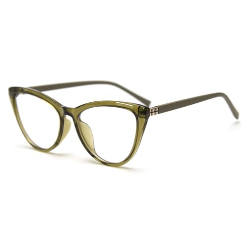 Cat Eye Glasses Female Clear Lens Tr90 Fashion Eyeglasses Cp Acetate Temple Eyewear