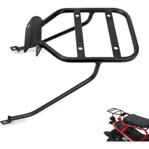 Joxoilso バイク用キャリア オートバイ荷物ラックリアラゲッジラック スチール製 ホンダZOOMER荷台や荷物棚に適したリアシェルフ ブラック仕上げ に適合 ズーマー AF58 耐荷重ラックブラケット