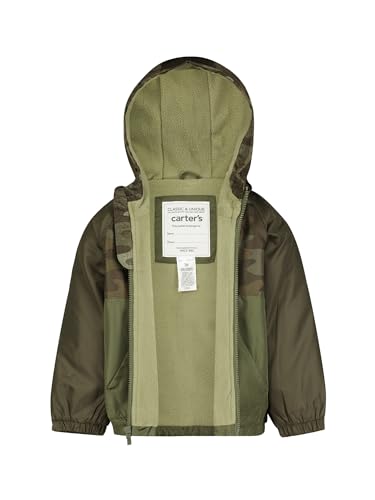 Carter's Boys' Fleece-Lined Flap-Pocket Rain Jacket Midweight Coat2
