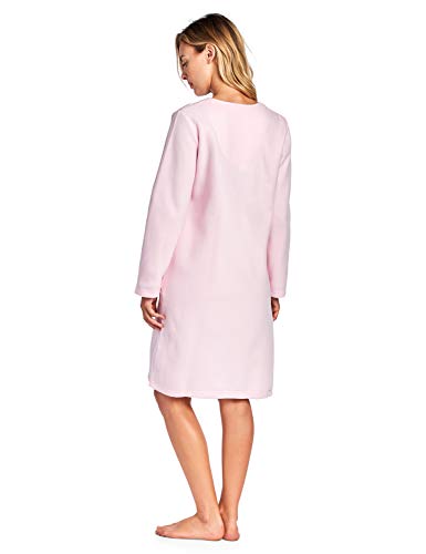 Casual Nights Women's Long Sleeve Zip Up Front Short Fleece Robe4