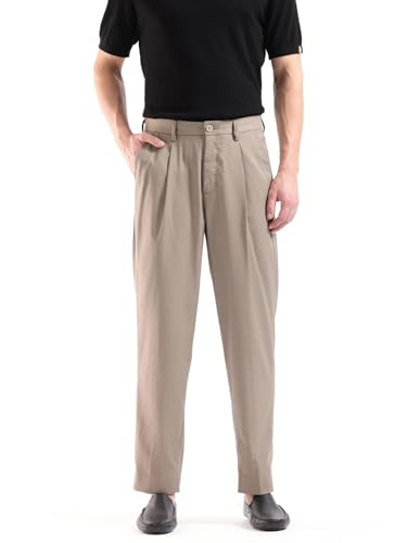 Image of Rare Rabbit Relaxed fit Plain Trouser