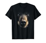 Black Bear Face Animal Graphic Wild-Life Animal Costume T-Shirt