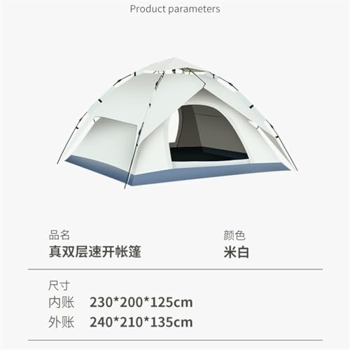Carpa de Camping Plegable Automática para Playa 3-4 Personas miniatura 4