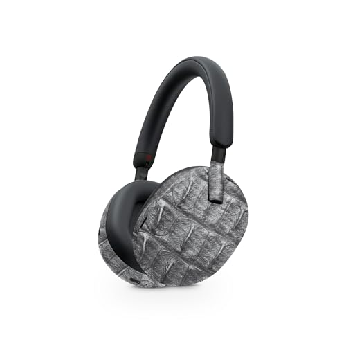 Image of MightySkins Carbon Fiber Skin Compatible with Sony WH-1000XM5 Headphones - Gator Back | Protective, Durable Textured Carbon Fiber Finish | Easy to Apply