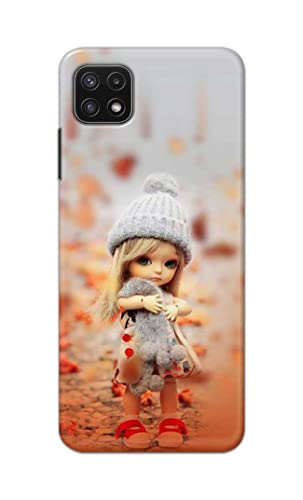 Image of PRINTFIDAA Doll Cute Girl Amazing Beauty Little Kid Child Playing Hard Back Cover for Samsung Galaxy A22 5G, A22s 5G Back Cover -(P6) KAT1001