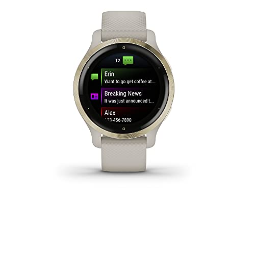 Garmin Venu 2S, Smaller-Sized Gps Smartwatch With Advanced Health Monitoring And Fitness Features, Light Gold Bezel With Tan Case And Silicone Band #TOP1
