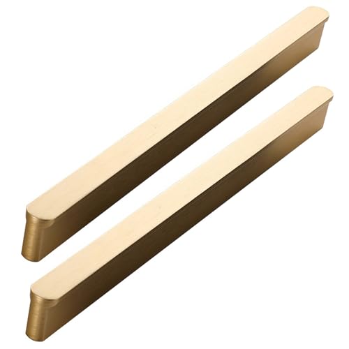 Manijas para Muebles Aleación de Aluminio Tiradores para Armario Manija de puerta Tirador de Cajón Perilla Picaportes Bronce Cepillado 2 Piezas (Overall length 800mm)