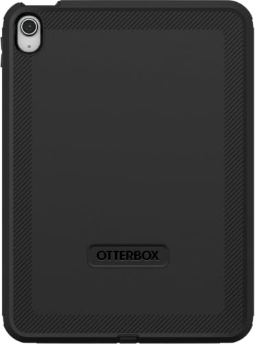 Image of OtterBox iPad (A16) & iPad 10th Gen (Only) Defender Series Case - Black - Multi-Layer Protection - Four Position Stand - Built-in Screen Protector - Port Covers - Apple Pencil Storage