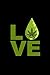 Produktbild Love: Dot Grid Journal - Love Funny CBD Cannabidiol Plant Cannabis Leaf Hemp Oil Gift - Black Dotted Diary, Planner, Gratitude, Writing, Travel, Goal, Bullet Notebook - 6x9 120 pages