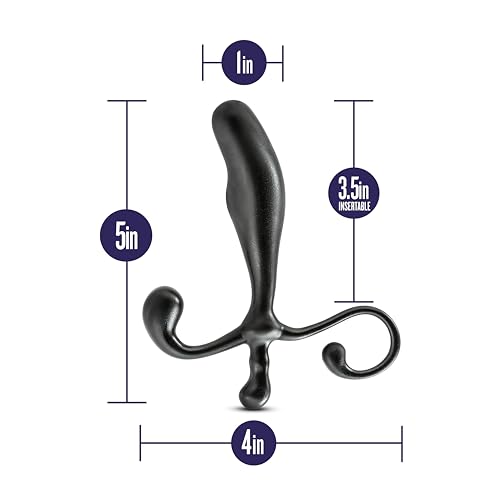 Blush-Performance-5-Prostimulator-VX1-Anal-Plug-Curved-P-Spot-Massager-Beginners-to-Advanced-Smooth-Hands-Free-Design-Butt-Plug-POM-Men-Women-Couples-Body-Safe-Bum-Adult-Sex-Toy-Black