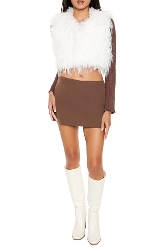 Forever 21 Women's Shaggy Faux Fur Cropped Vest2