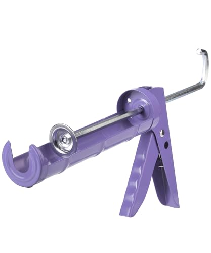 Image of Bates- Caulking Gun, 10:1 Thrust Ratio, Lavender, No Drip Sealant Gun | Silicone Application Tool for Home Repair Bathroom Kitchen Sealing Work