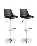 Kit 02 Banquetas Eames Cozinha Bancada Giratória Alta DU40