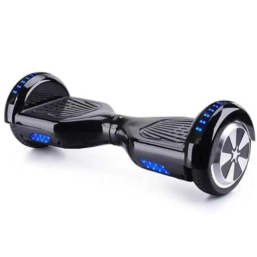 Studtoy Fast and Agile Hoverboard with Responsive Control and Robust Motor Power, LED LIghts Up Wheels & Bluetooth Speaker | Futuristic Edition | LED Headlights | Multi Color