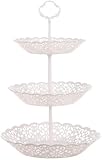 YXUANYZNB Obstkorb Obst Etagere Obstschale Kunststoff Cupcake Dessertständer Obstkorb Abnehmbar 3...