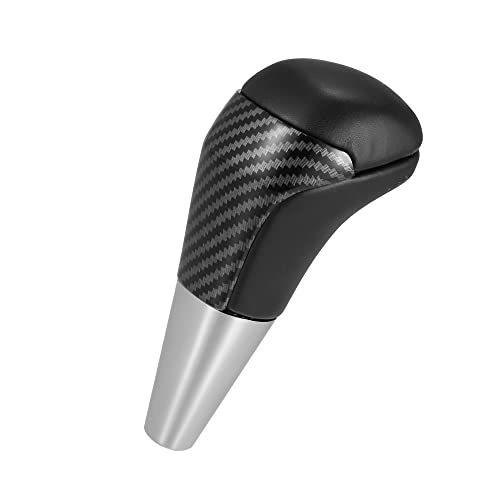 Motoforti Car Auto Automatic Gear Stick Shift Knob, for Toyota Yaris 2006-2018, Faux Leather, Metal, Black