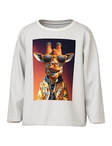 NAME IT Nmmvoto LS Nreg Top, Cloud Dancer, 110 para Niños