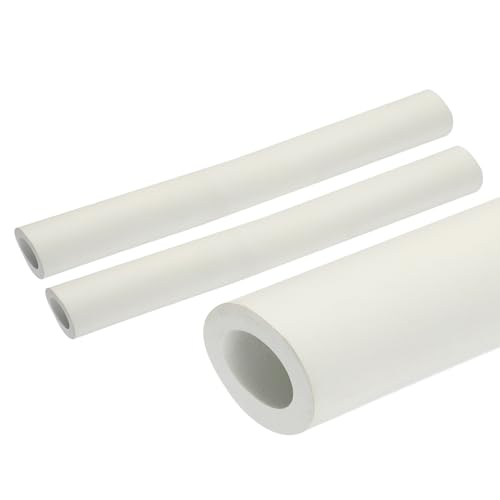 QUARKZMAN 2pz 10 Tubo Isolante per Tubi 18mm ID 30mm OD Tubo in Schiuma per Supporto Maniglia, Bianco