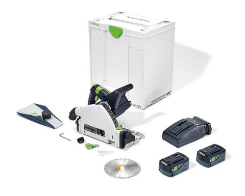 Festool 577677 Cordless Plunge-Cut Track Saw TSC 55 18V 5.0 Ah KEBI-F-Plus