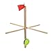 NOENNULL Ice Fishing Tip Up Flag High Visibility Flag Ice Fishing Equipment Gear with Net and 50M Nylon String