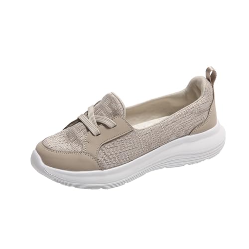 Women Orthopedic Walking Shoes Breathable Slip On Arch Support for On The Go 2025 Comfortable Loafers Wide Width Fit Non Slip Sneakers