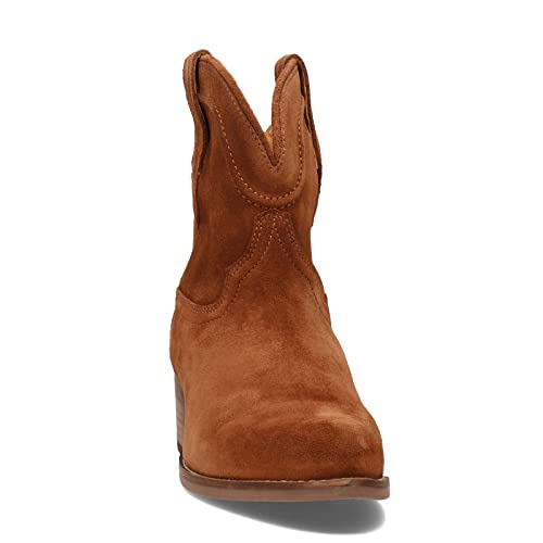 Dingo Womens Tumbleweed Roper Round Toe Pull On Casual Boots Ankle Low Heel 1-2" - Black3