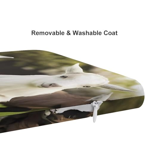 Cojín de espuma viscoelástica de cabra tapete de asiento cómodo lavable 5