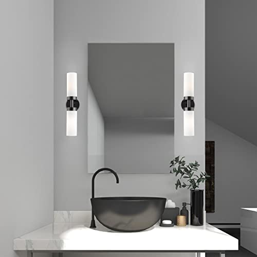 Image of Livex Lighting 15072-46 Aero Wall Sconce, Black Chrome