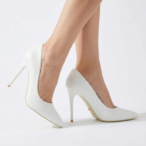 Image of Womens High Heels 4 Inch Closed Pointed Toe Pumps Stiletto Heels for Women Dress Sexy Wedding Pumps