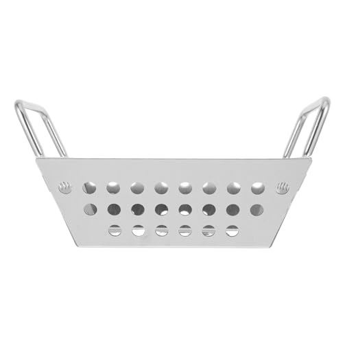 OUNONA Efficient Outdoor Cooking Stainless Steel Grill Basket Handles Versatile for Meat