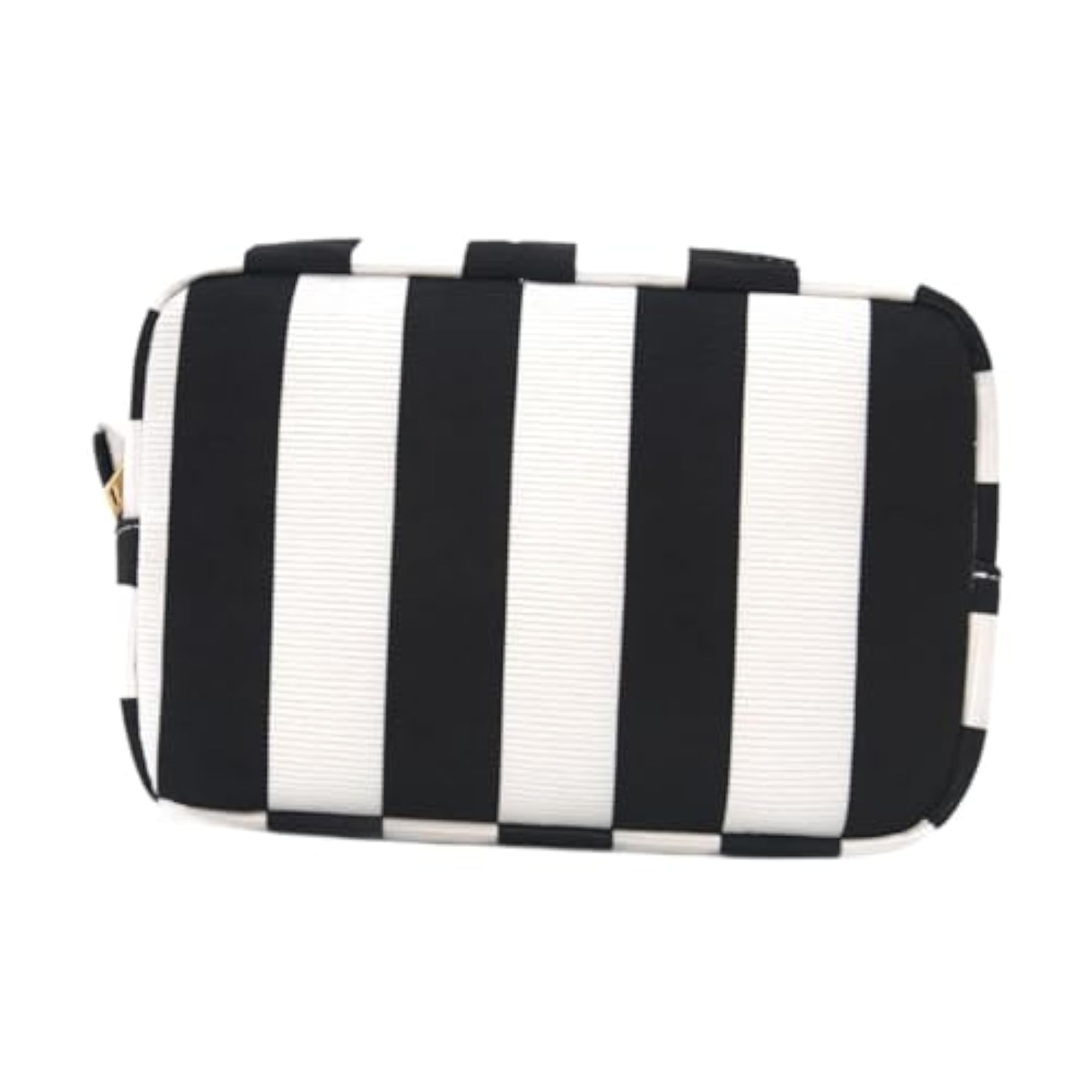 Cosmetic Pouch, Portable Travel Toiletry Wash Bag, Black White