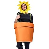 Insurmontable : soyez le centre d'attention avec ce costume de pot de fleurs. La coiffe remarquable et le corps en forme de pot ont un design amusant qui vous permettra d'attirer l'attention à n'importe quel cosplay, ou spectacle.