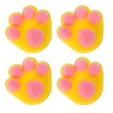 ORFOFE 4 Stück Cartoon-Tier-badeschwamm Kleinkindbadschwamm -badeschwämme Peelingschwamm Für Den Körper Badschwamm Für Säuglingsbadezubehör Badschwämme Luffa-waschlappen Yellow