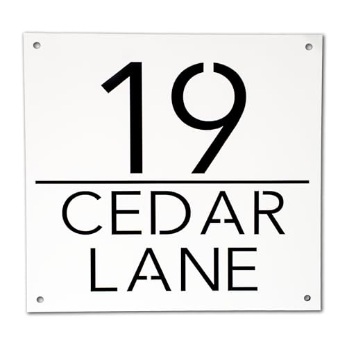 Made in Minnesota – Customized Address Sign 18x6 - Black