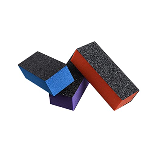 minkissy Limas y Pulidores de Uñas 18 Unidades Tamaño Pequeño Esponja Colores Morado Naranja Azul para Manicura Pedicura Profesional Uso Salón y Hogar