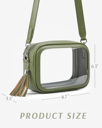 Image of Unilily Clear Bag for Stadium Events, Clear Purse Stadium Approved Crossbody Bag for Concerts Sports Festivals Events Women