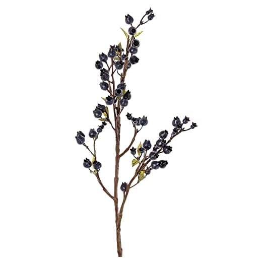 artplants.de Konstgren blåbär YLLKA med bär, blåsvart, 60 cm – konstgjord bärtvist