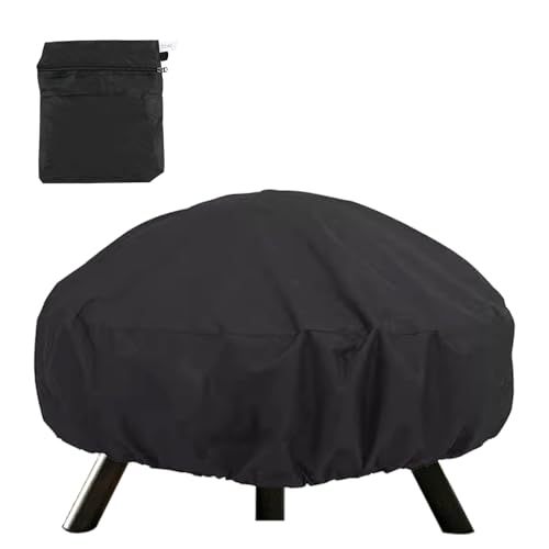 72x40cm 420D Housse de Protection pour Braséros, Housse de Protection Braséro Rond Imperméable, Résistant à la DéChirure, Barbecue Extérieur Coupe...