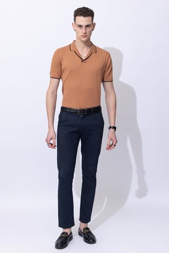 Image of Armisto Men's 100% Cotton Fancy Party Polo T-Shirt /Neutral Colour