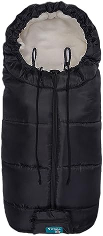 Yobee Toddler Warm Stroller Bunting Bag, Winter Waterproof Windproof Stroller Blanket, Protact Baby from Cold Weather Footmuff for Stroller — view 8