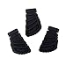 Mikinona 6pcs Drum Rubber Feet for Cymbal Stand Percussion Parts Increase Stability Friction Compatible Single and Double Braced Stands Black