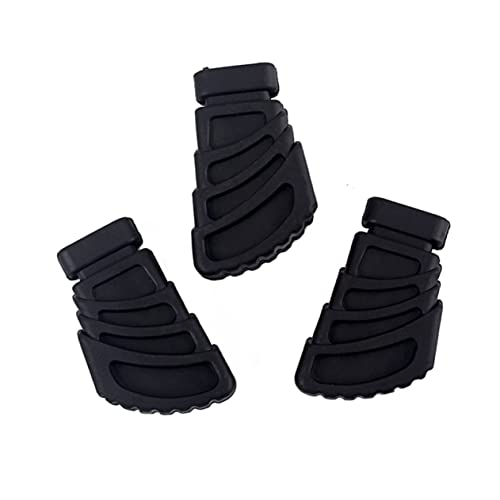 Mikinona 6pcs Drum Rubber Feet para Soporte de Platillo Partes de Percusión Aumenta Estabilidad y Fricción Compatible con Soportes Simples y Dobles Negro miniatura 6