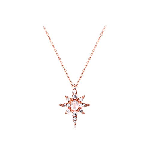 Colgante de plata esterlina con cristal de diamantes de alta joyería fina para mujer