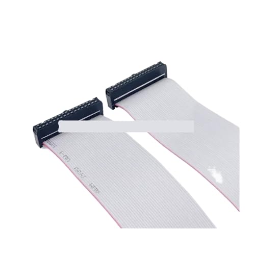 Cable plano tipo cinta,Cable tipo cinta,Cable tipo cinta plano gris 2 piezas Paso de 2,54 mm FC 6/8/10/12/14/16/18/20/24/26/30/34/40/50/60/64 Pin Gris plano Cable de datos de cinta 10 CM 20 CM 30 CM 4