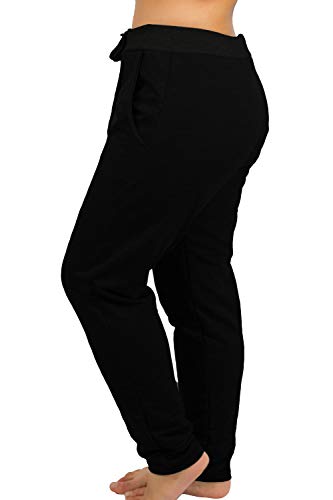 Kit Com 3 Calças Moletom Ayron Feminina Longa Sem Punho Preta, Cinza Claro e Cinza Escuro (M)