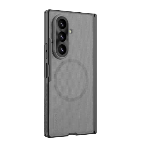 Image of Nillkin Case for Samsung Galaxy Z Fold 8 Ultra (8.0 inch Inch) Super Frosted Shield Fold Magnetic 180 Folding 360 Protection Transparent Black Color