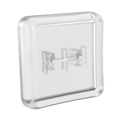 Low Profile PBT Keycaps for Mechanical Keyboard, Frosted Transparent White,