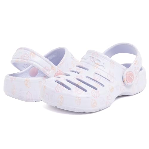 Image of Nautica Kids Clog Sandals - Slip-On Lightweight Water Shoes with Adjustable Heel Strap - Comfortable EVA Slip-Resistant Clogs for Boys & Girls - Toddler & Youth Sizes